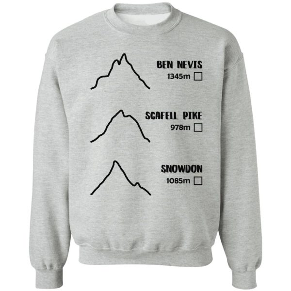 three peaks challenge tick-off sweatshirt