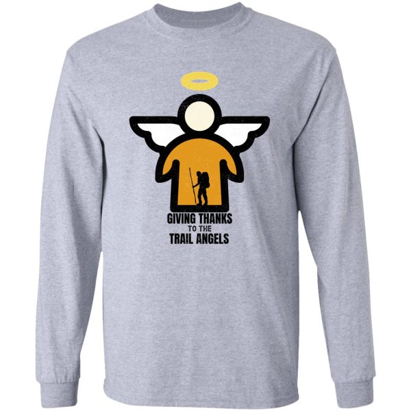 thru-hiking design. giving thanks to the trail angels. long sleeve