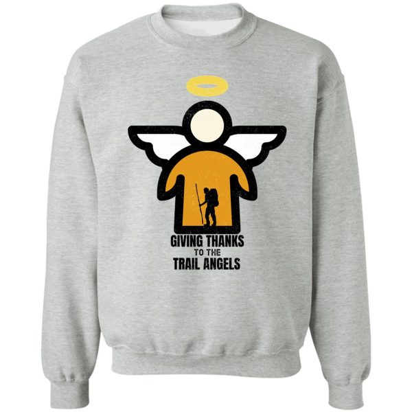 thru-hiking design. giving thanks to the trail angels. sweatshirt