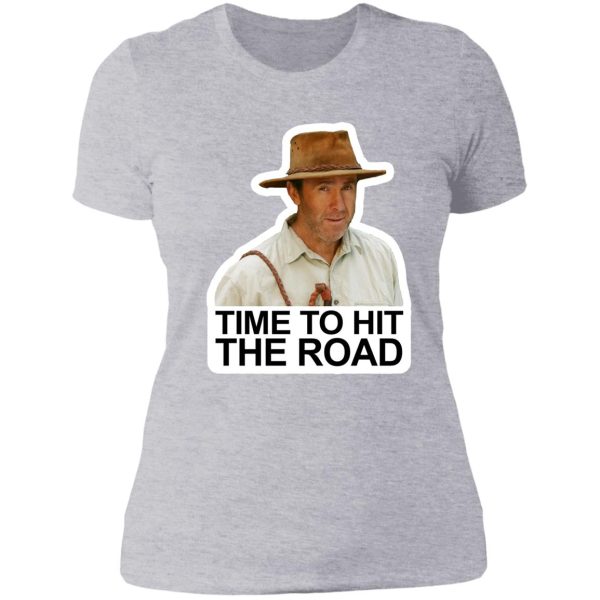 time to hit the road lady t-shirt