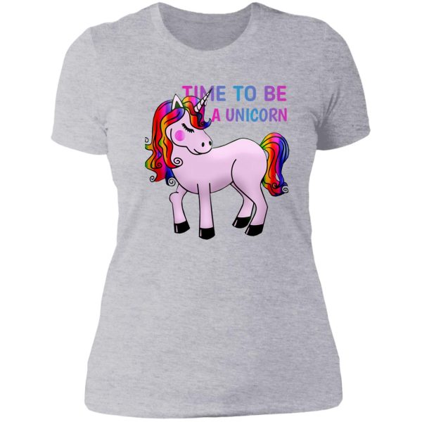 time unicorn hunting season shirt lady t-shirt