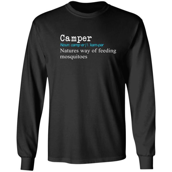 top fun camper definition gift design long sleeve