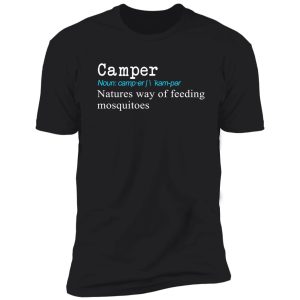 top fun camper definition gift design shirt