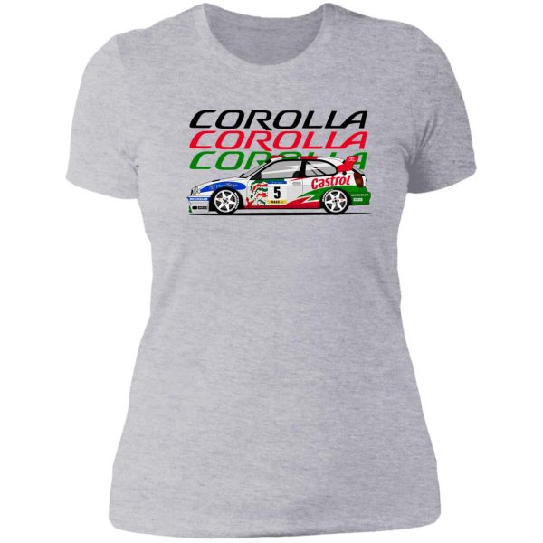 toryota corolla wrc lady t-shirt