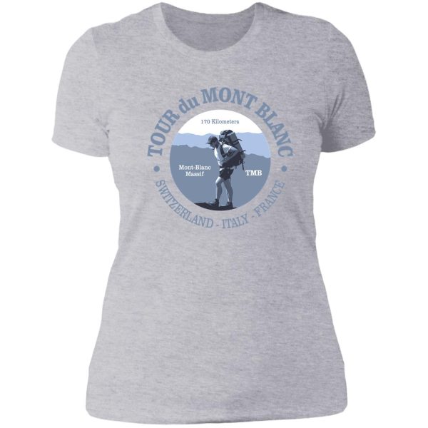 tour du mont blanc (bg) lady t-shirt