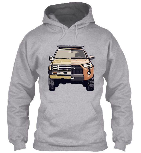 toyota 4runner past and present design hoodie