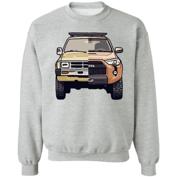 toyota 4runner past and present design sweatshirt