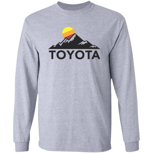 toyota mountain logo t-shirt - small chest-left size long sleeve