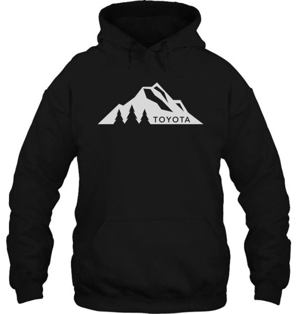 toyota mountain logo version 3 white hoodie