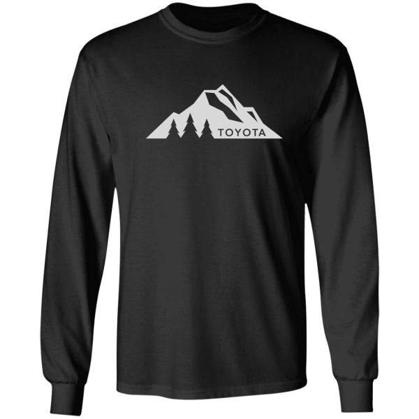 toyota mountain logo version 3 white long sleeve