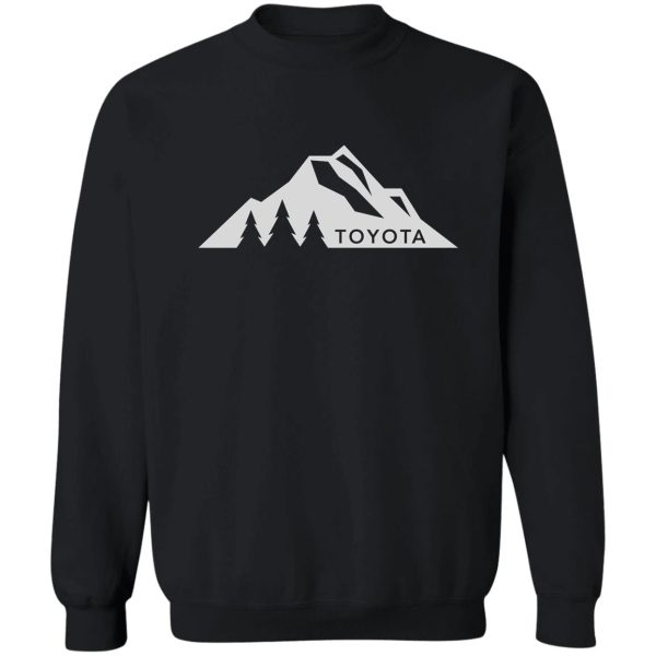toyota mountain logo version 3 white sweatshirt