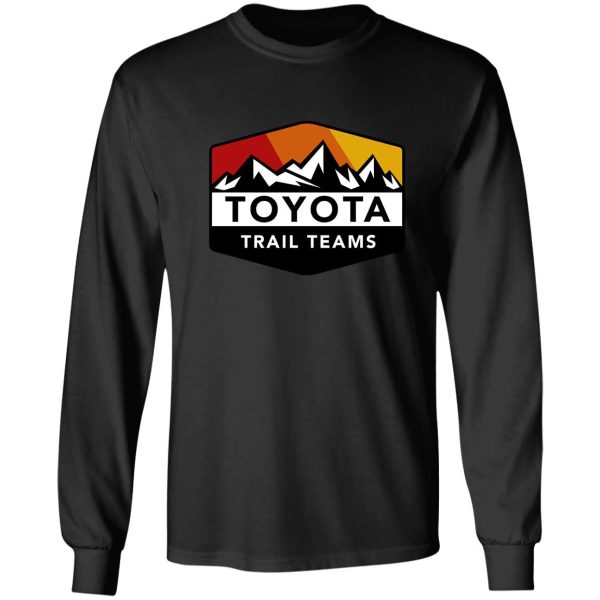 toyota trail teams colors mountain badge (unofficial) long sleeve