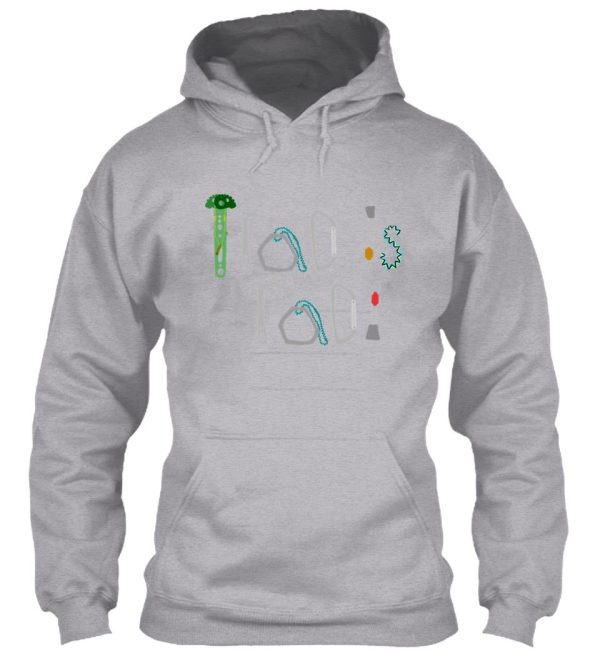 trad is rad climbing gear hoodie