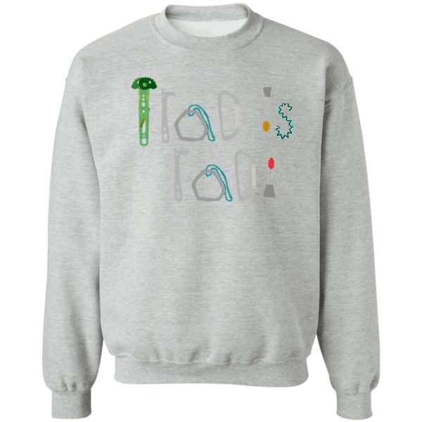 trad is rad climbing gear sweatshirt