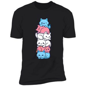 transgender pride cat lgbt trans flag cute cats pile gifts shirt