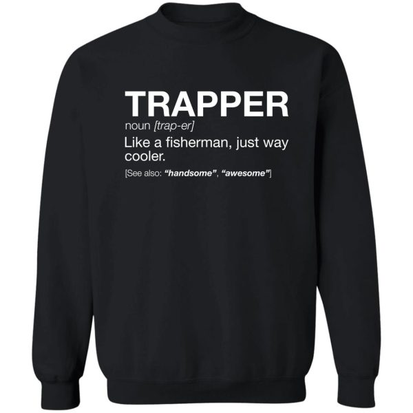 trapper definition shirt sweatshirt