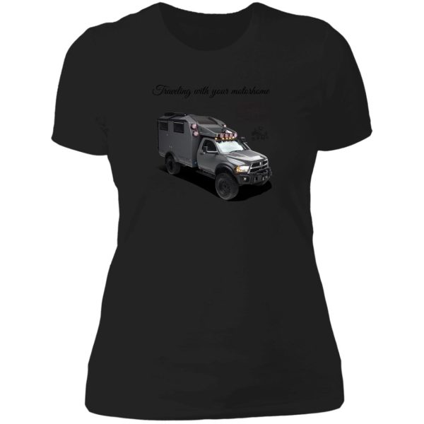 traveling with your motorhome lady t-shirt