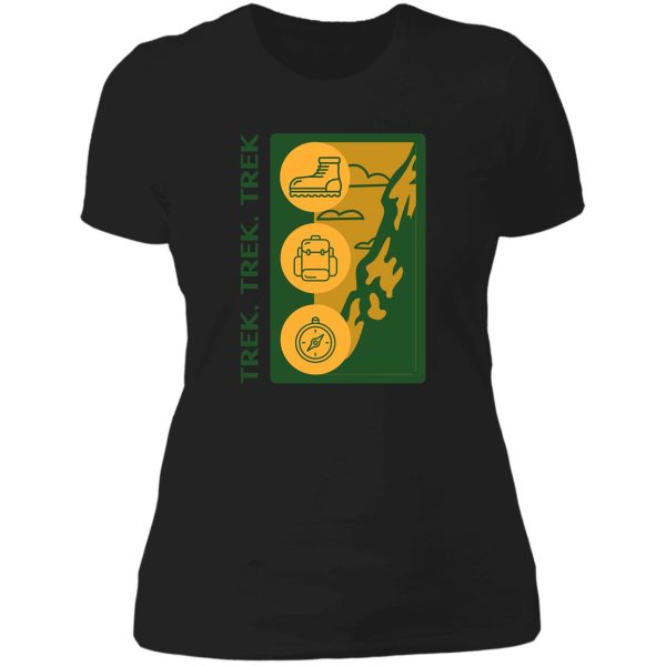 trek trek trek lady t-shirt