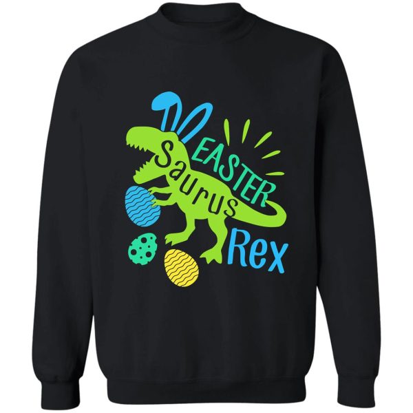 trex bunny easter egg funny easter sweatshirt