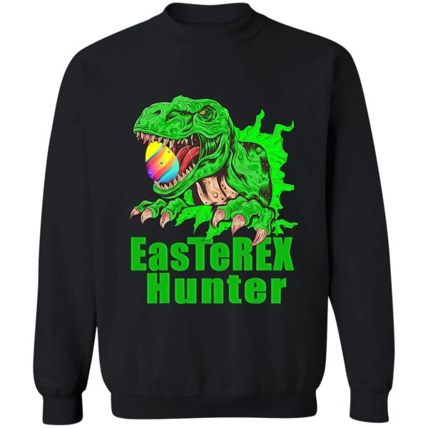 trex easterex hunter funny easter sweatshirt