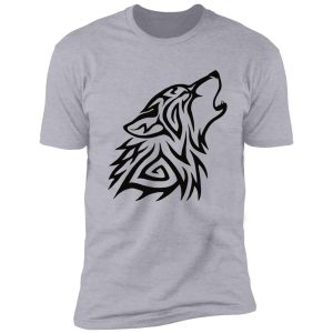 tribal wolf howl shirt