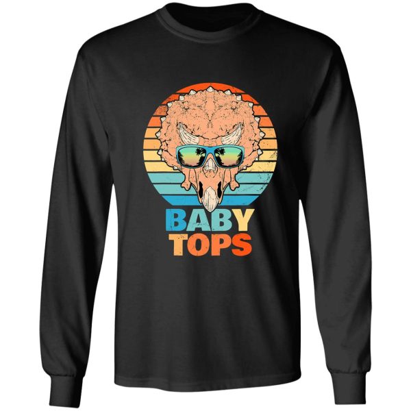 triceratops bafossil hunter funny long sleeve