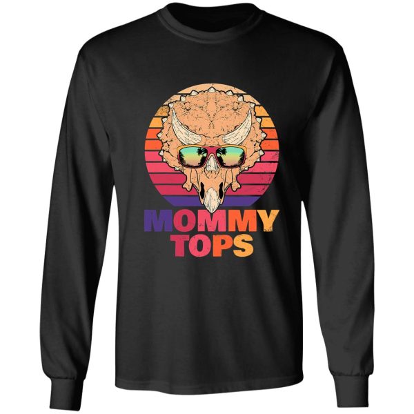triceratops mama fossil hunter funny long sleeve