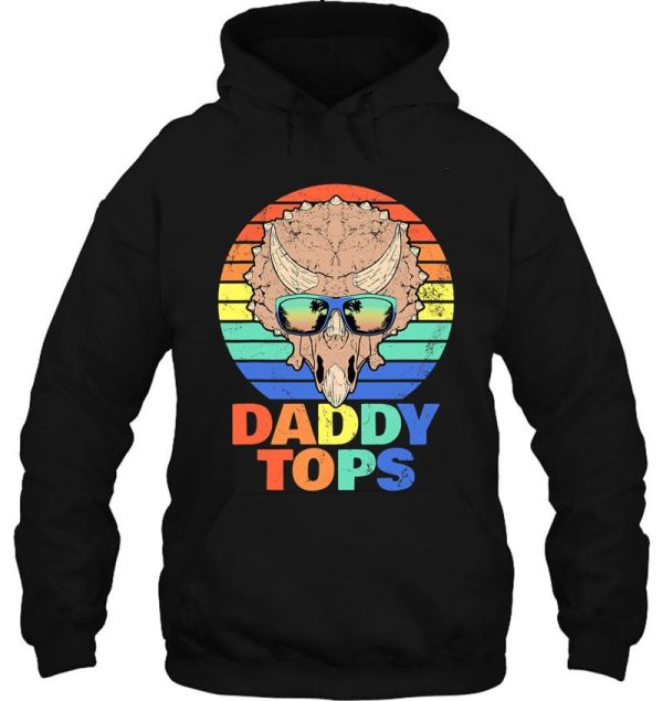 triceratops papa fossil hunter funny hoodie