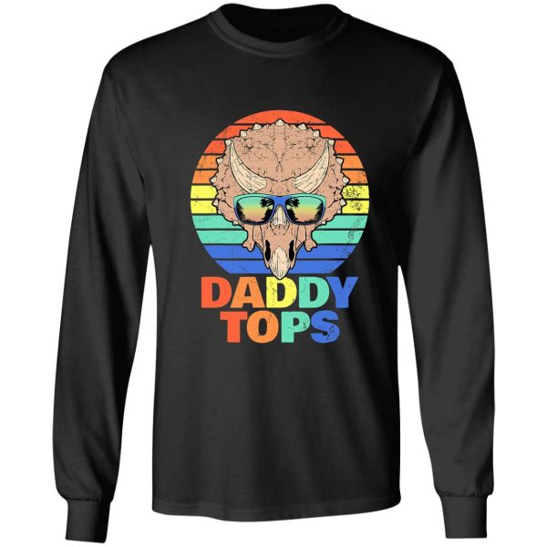 triceratops papa fossil hunter funny long sleeve