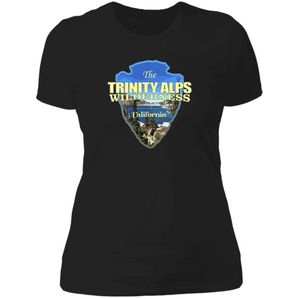 trinity alps wilderness (arrowhead) lady t-shirt