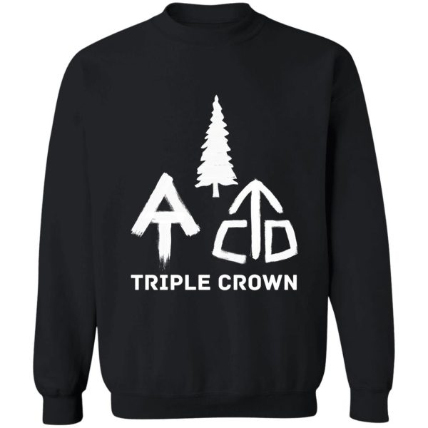 triple crown pct at cdt thru-hiker blaze sweatshirt