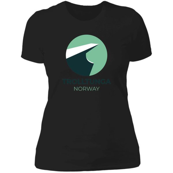 trolltunga - norway lady t-shirt