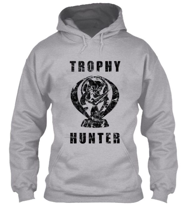 trophy hunter black distressed hoodie