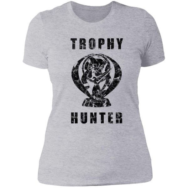 trophy hunter black distressed lady t-shirt