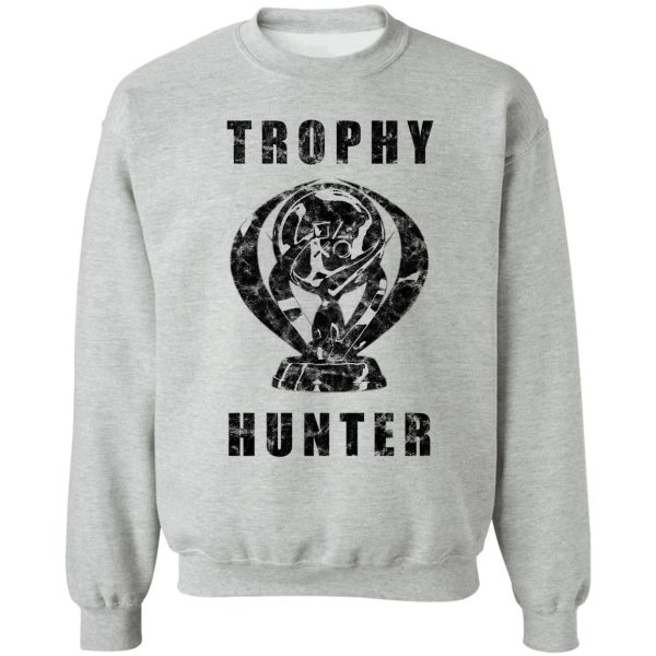 trophy hunter black distressed sweatshirt