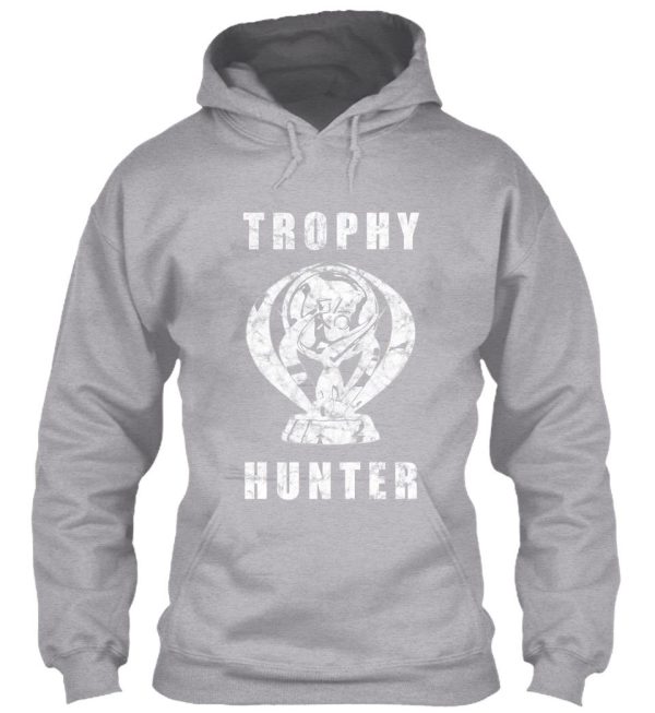 trophy hunter white distressed hoodie