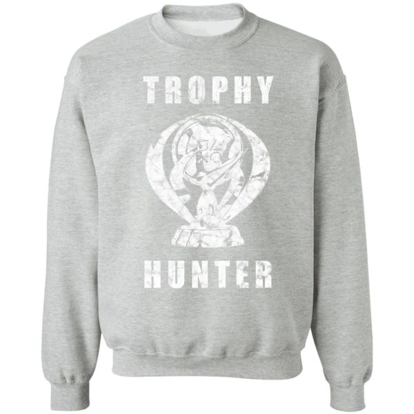 trophy hunter white distressed sweatshirt