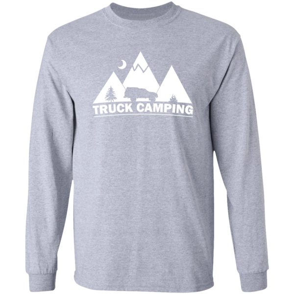 truck camping scenery shirt long sleeve