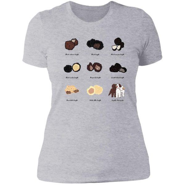 truffle hunter lady t-shirt