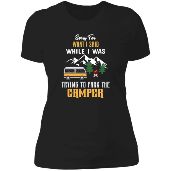 trying to park the camper shirt lady t-shirt