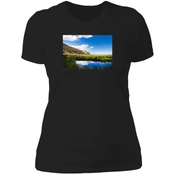 tule lake refuge in california lady t-shirt