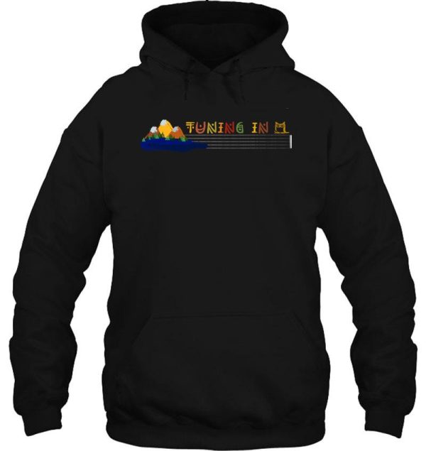 tuning in - nature and music hoodie