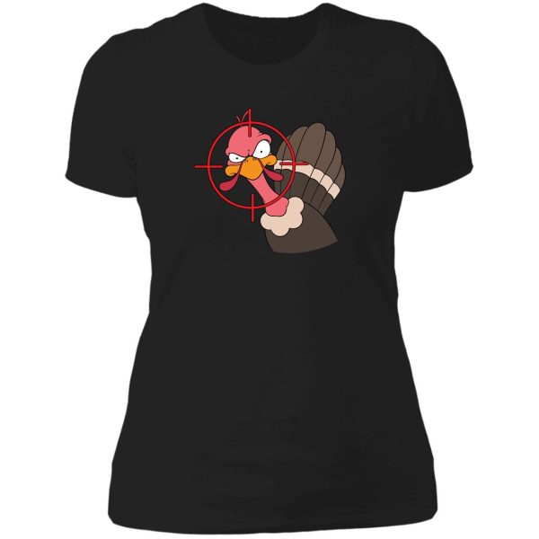 turkey hunting gift for duck goose hunter birds lady t-shirt