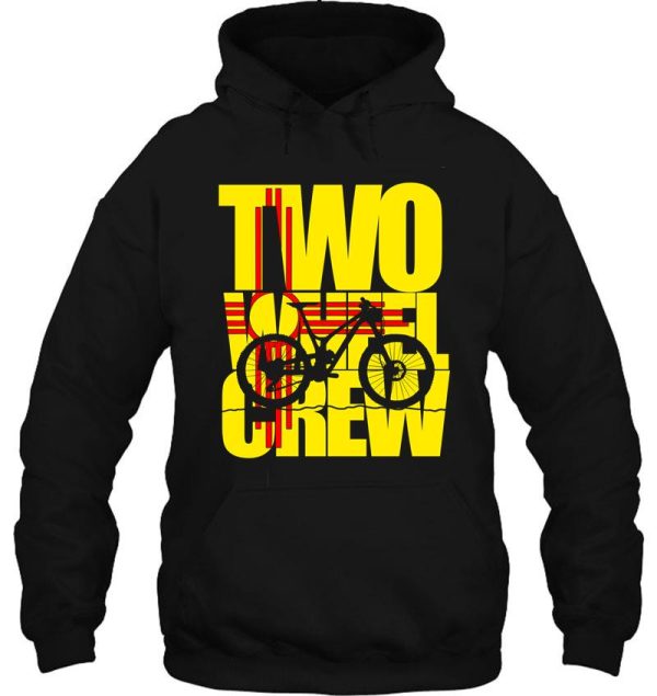 two wheel crew new mexico biking hoodie