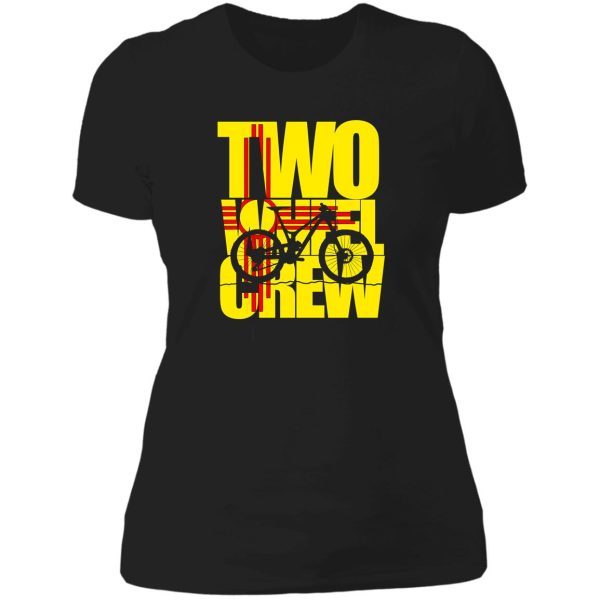 two wheel crew new mexico biking lady t-shirt