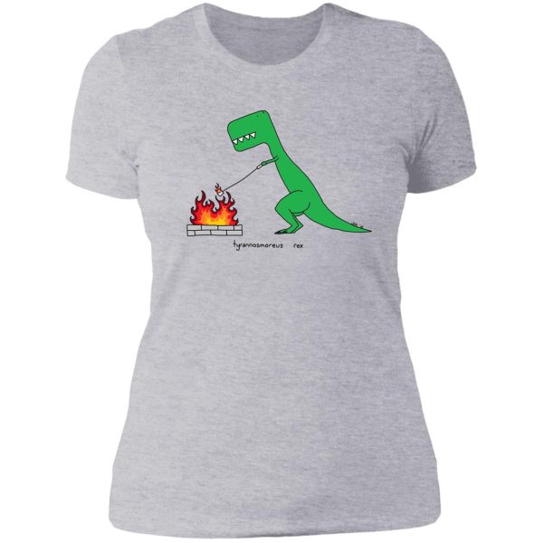 tyrannosmoreus rex lady t-shirt