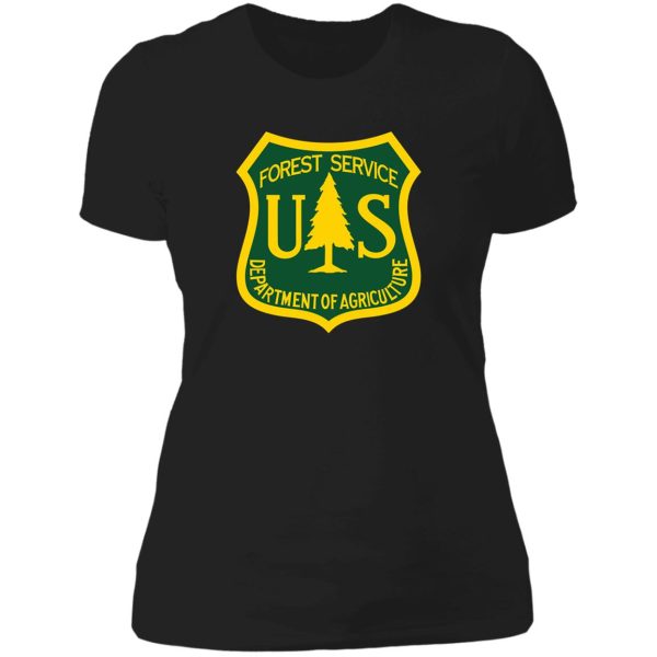 u.s. forest service logo lady t-shirt