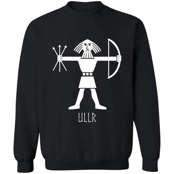 ullr norse viking god of archery ski hunting winter sweatshirt