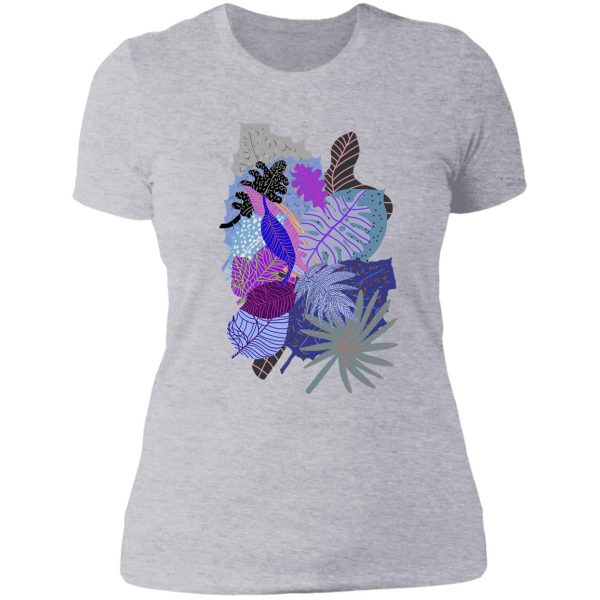 ultraviolet fade nature leaves lady t-shirt