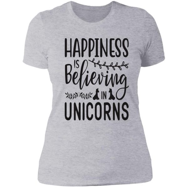 unicorn hunting lady t-shirt